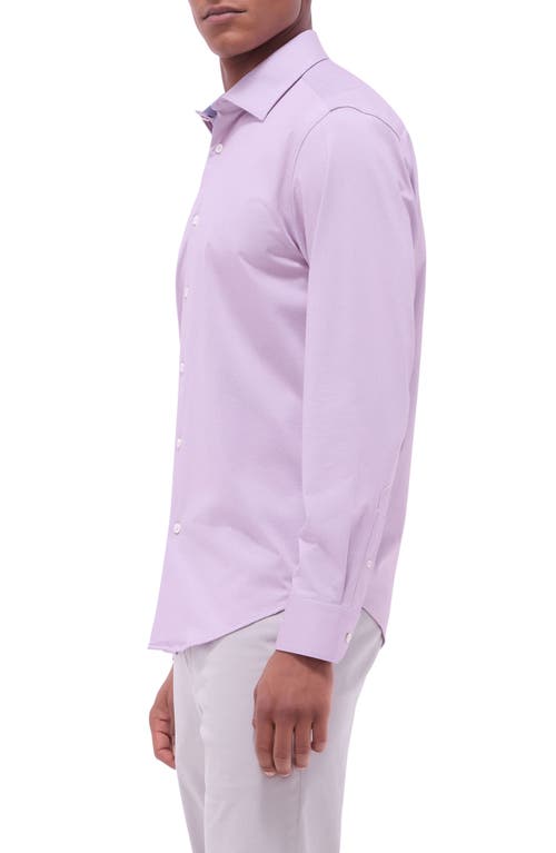 Bugatchi Jimmy Ooohcotton® Solid Button-up Shirt In Dusty Pink