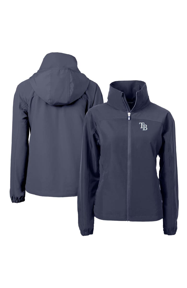 Cutter & Buck Women's Cutter & Buck  Navy Tampa Bay Rays Charter Eco Recycled Full-Zip Jacket, Alternate, color, 