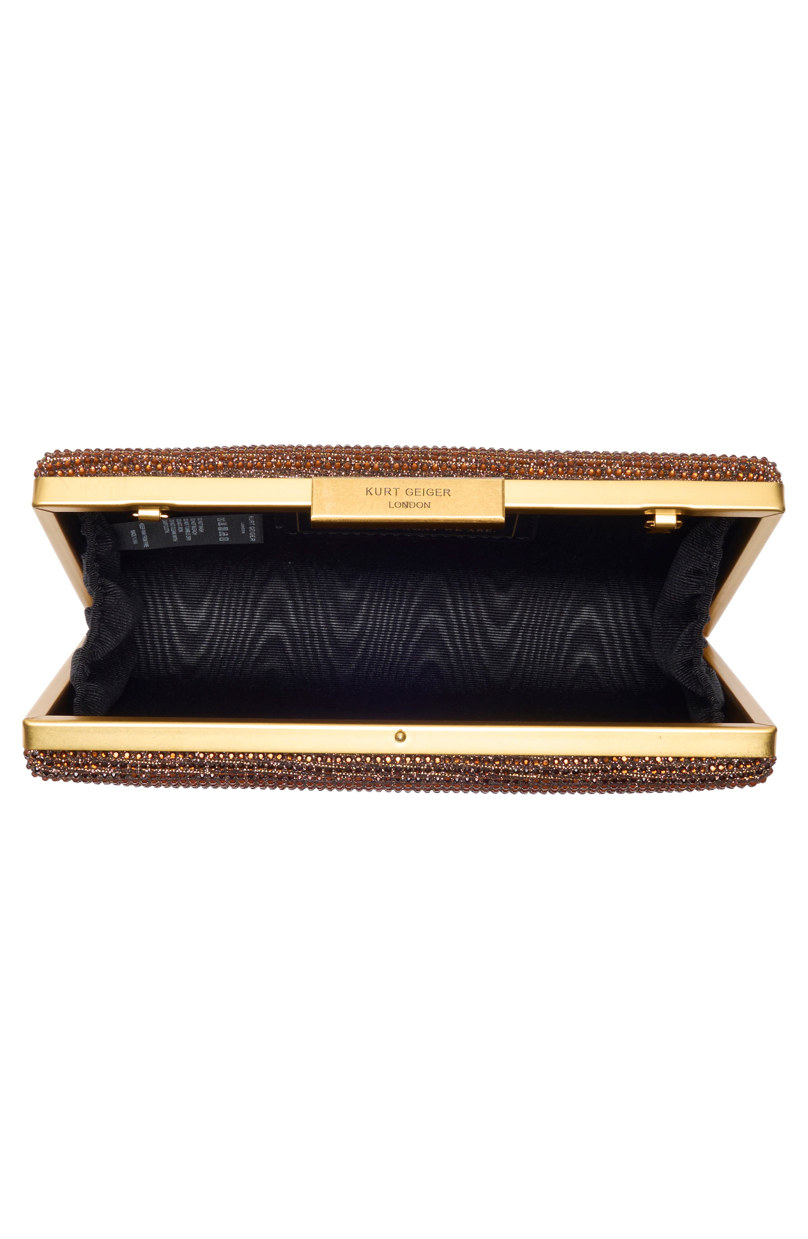 Kurt Geiger London Box Clutch, Alternate, color, Rust/Copper