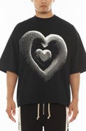 Cult of Individuality Heart Cotton Graphic T-Shirt