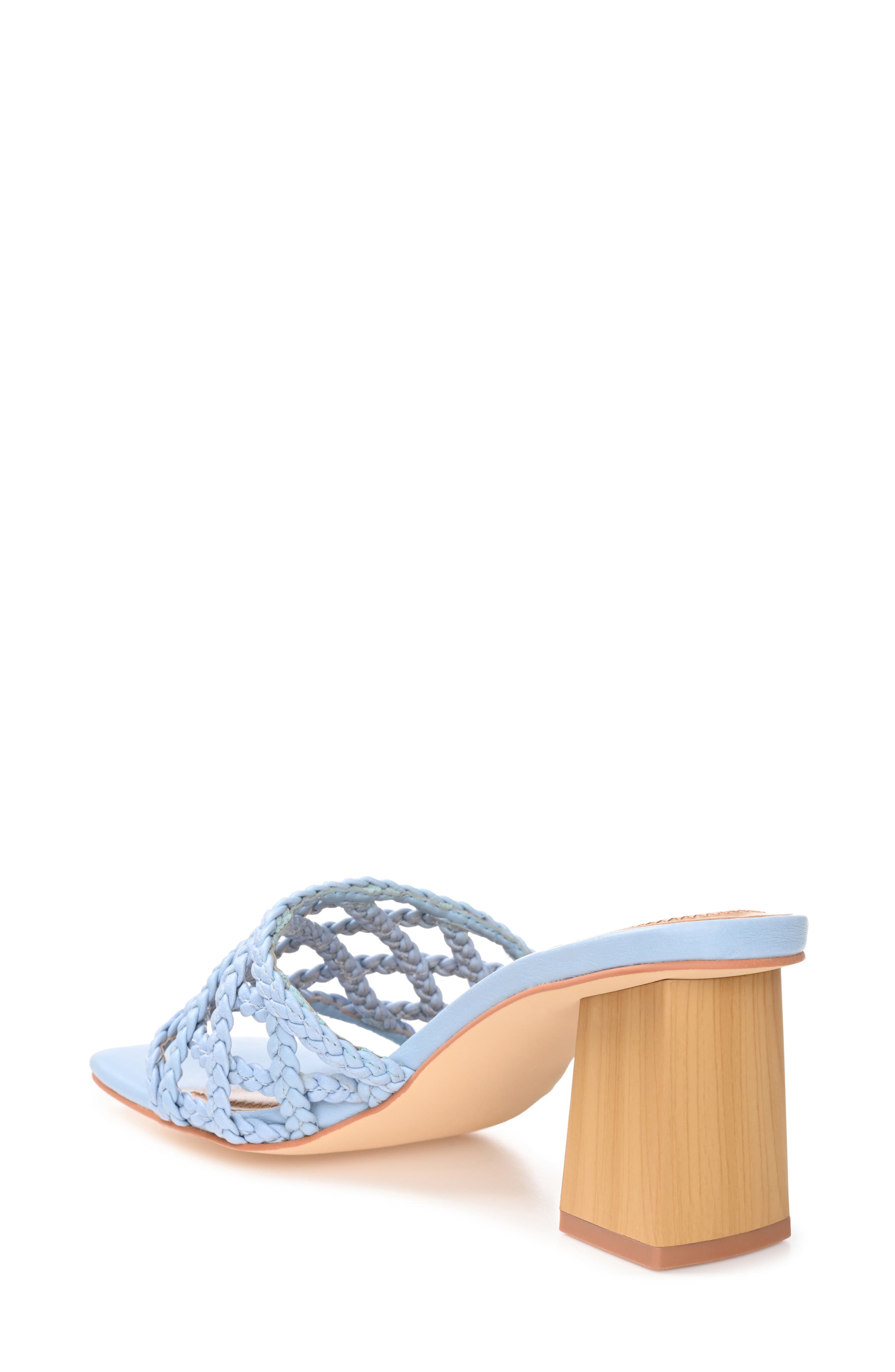 Evvie Braided Sandal, Alternate, color, BLUE