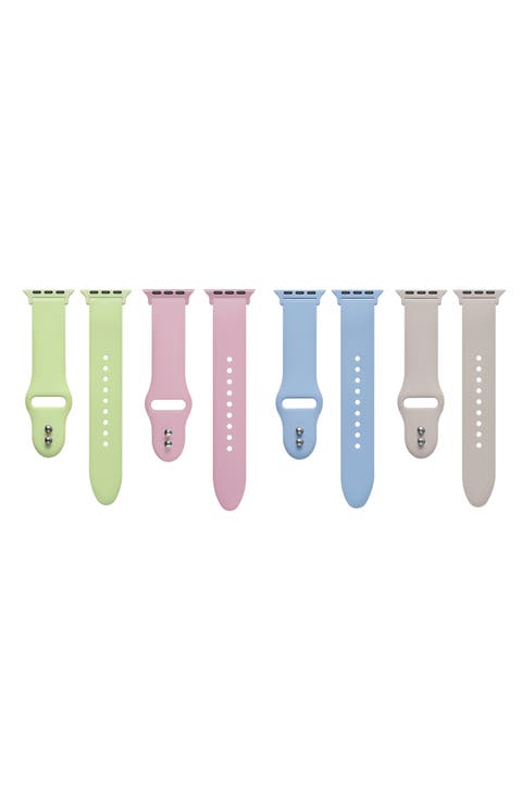 4-Pack Silicone Apple Watch® Watchbands