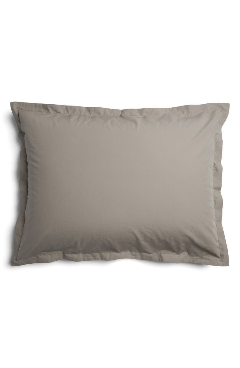 Parachute Percale Sham Set, Main, color, Putty