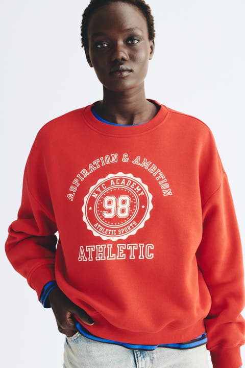 Oversized Printed Sweatshirt