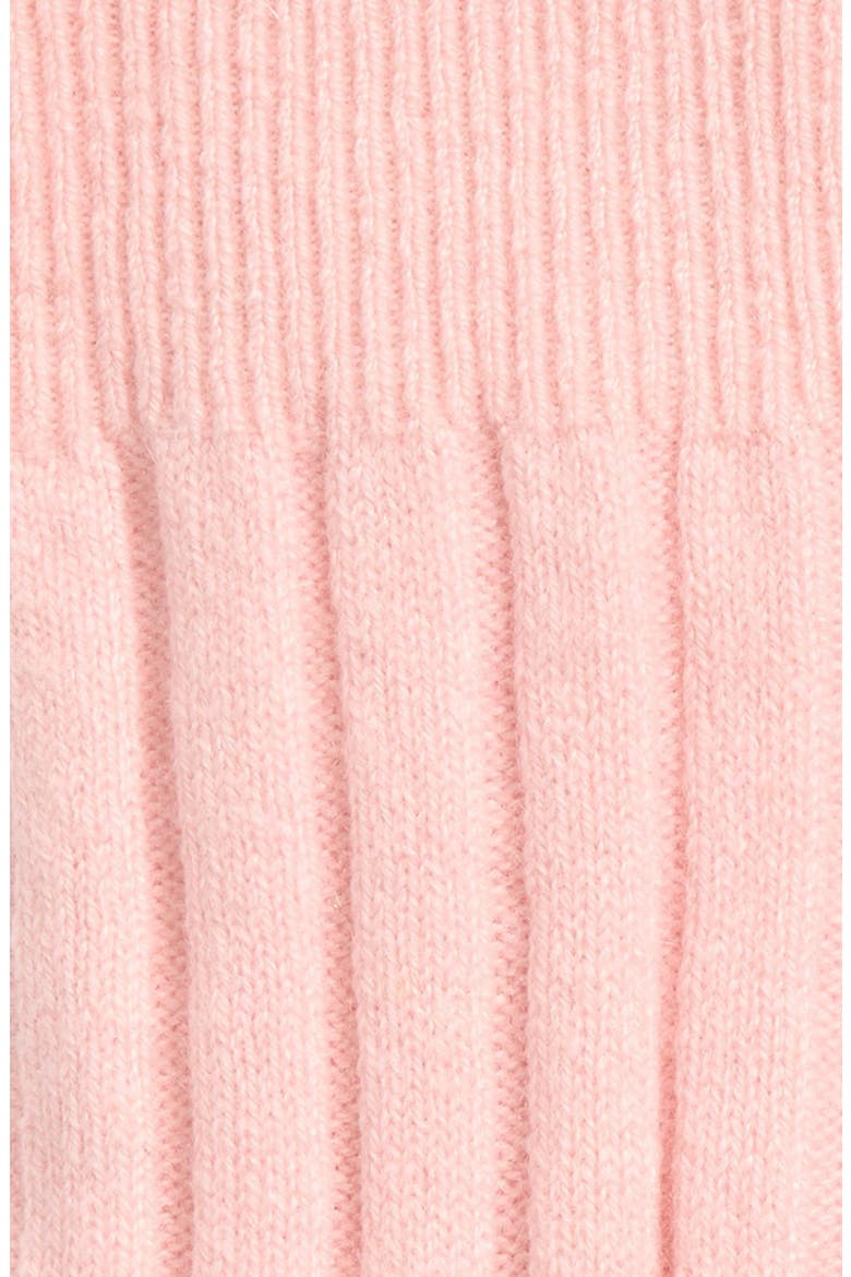 Rib Cashmere Blend Crew Socks, Alternate, color, PINK DOGWOOD