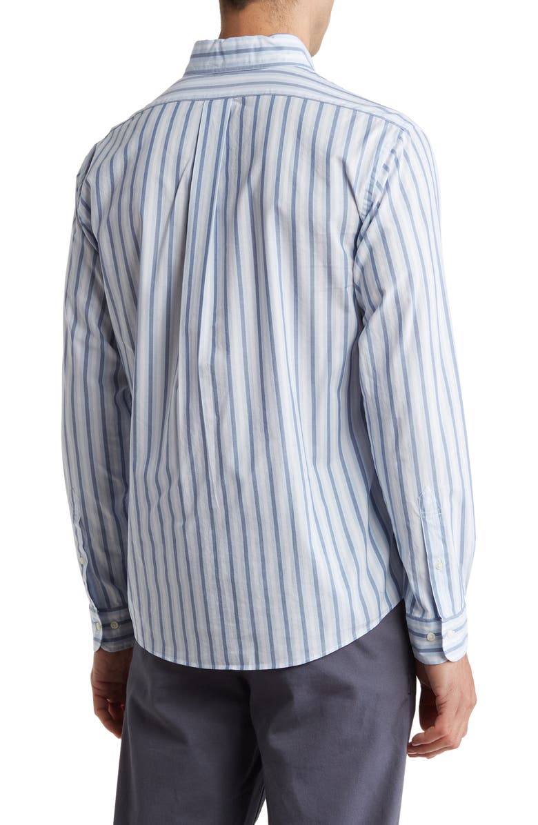 Brooks Brothers Stripe Cotton Regular Fit Dress Shirt, Alternate, color,