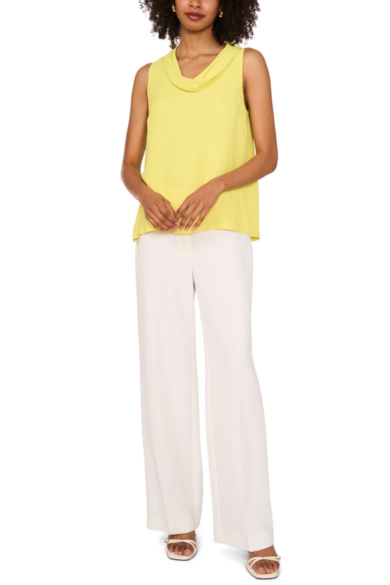 Cowl Neck Sleeveless Blouse, Alternate, color, LIMONCELLO