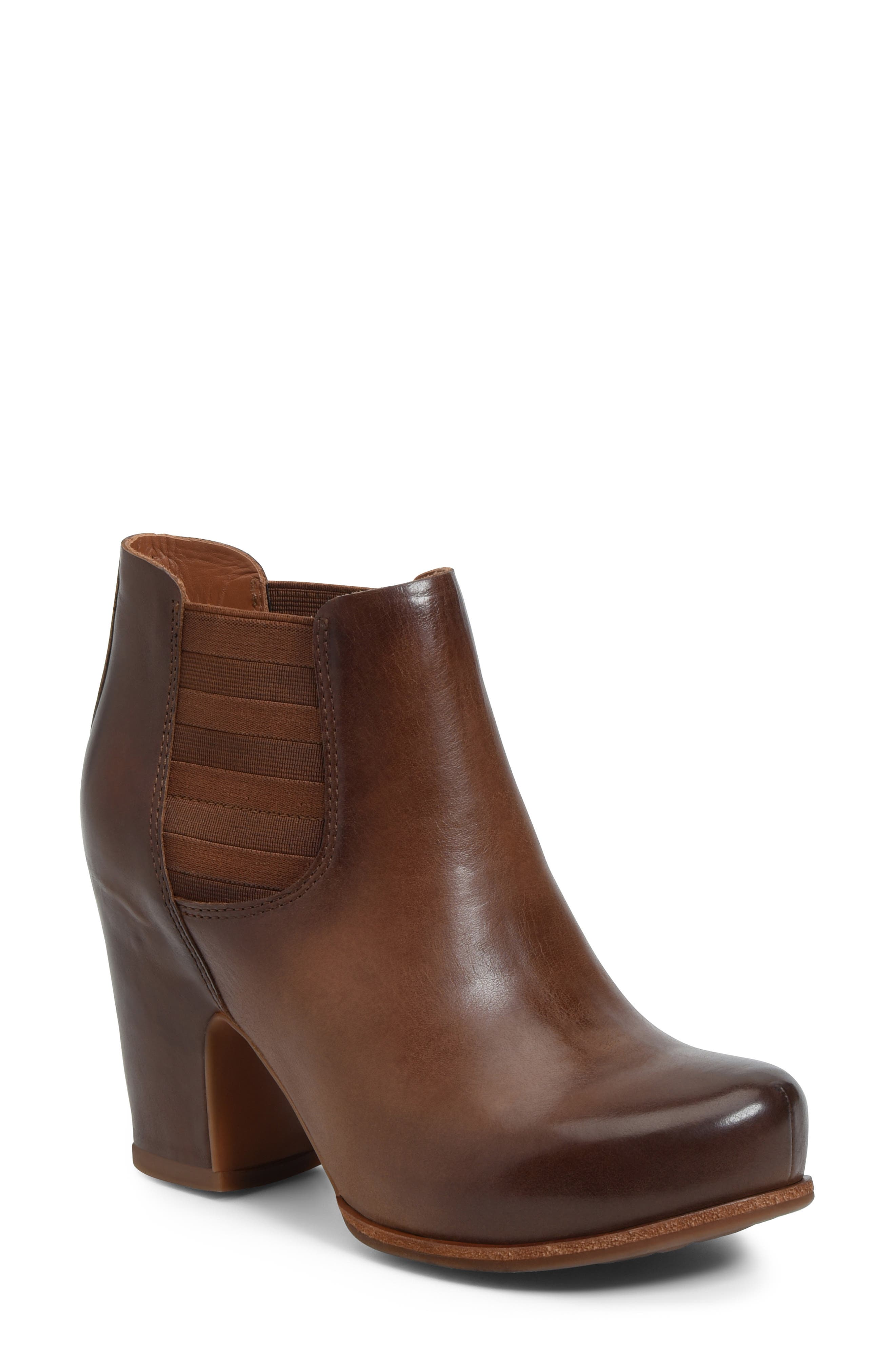 Shirome Bootie, Main, color, BROWN LEATHER