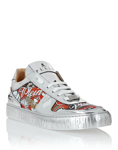Mirror Leather Low Top Sneakers Golden Eagle Unisex