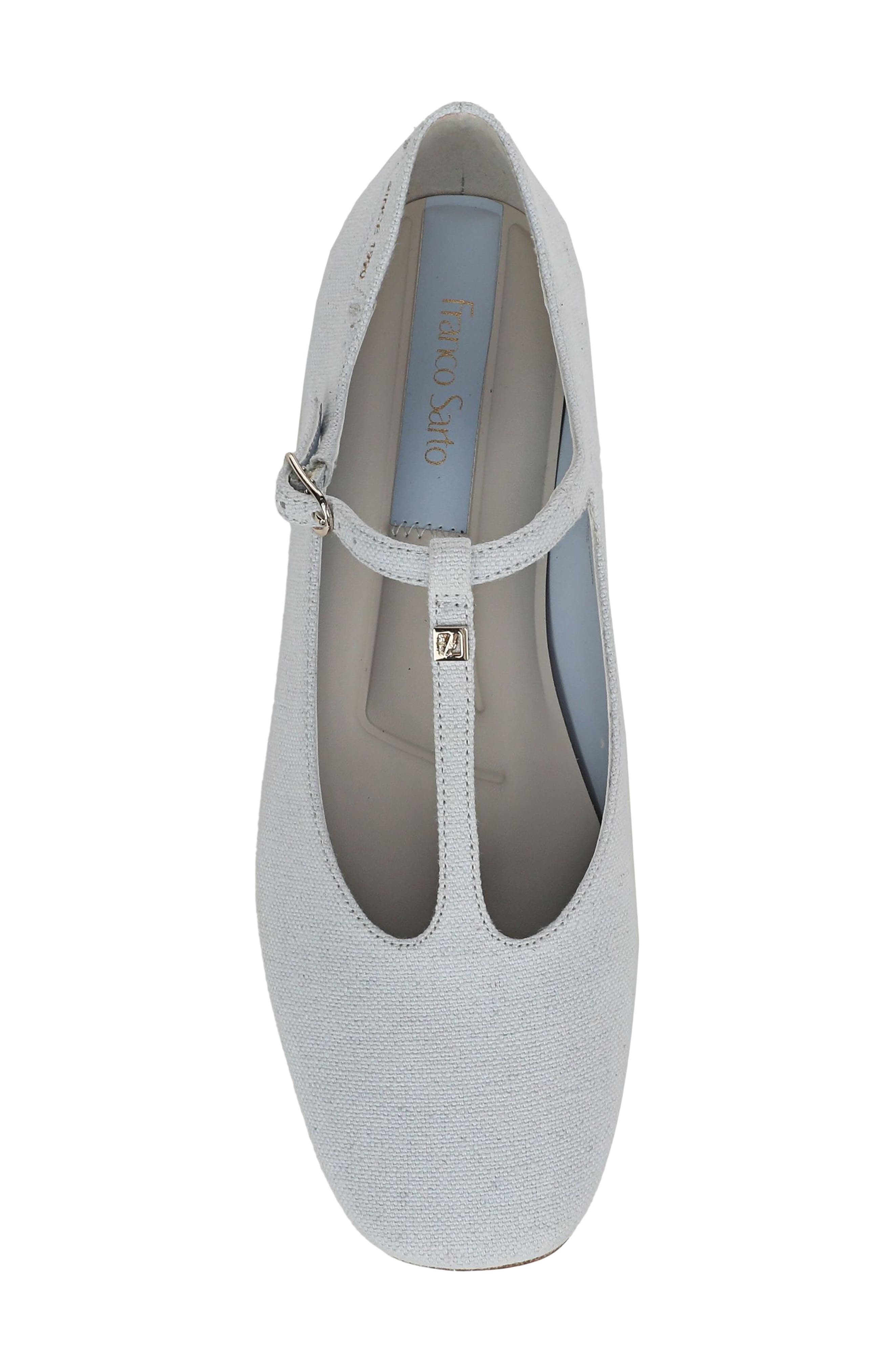 Marylee T-Strap Flat, Alternate, color, SOFT BLUE