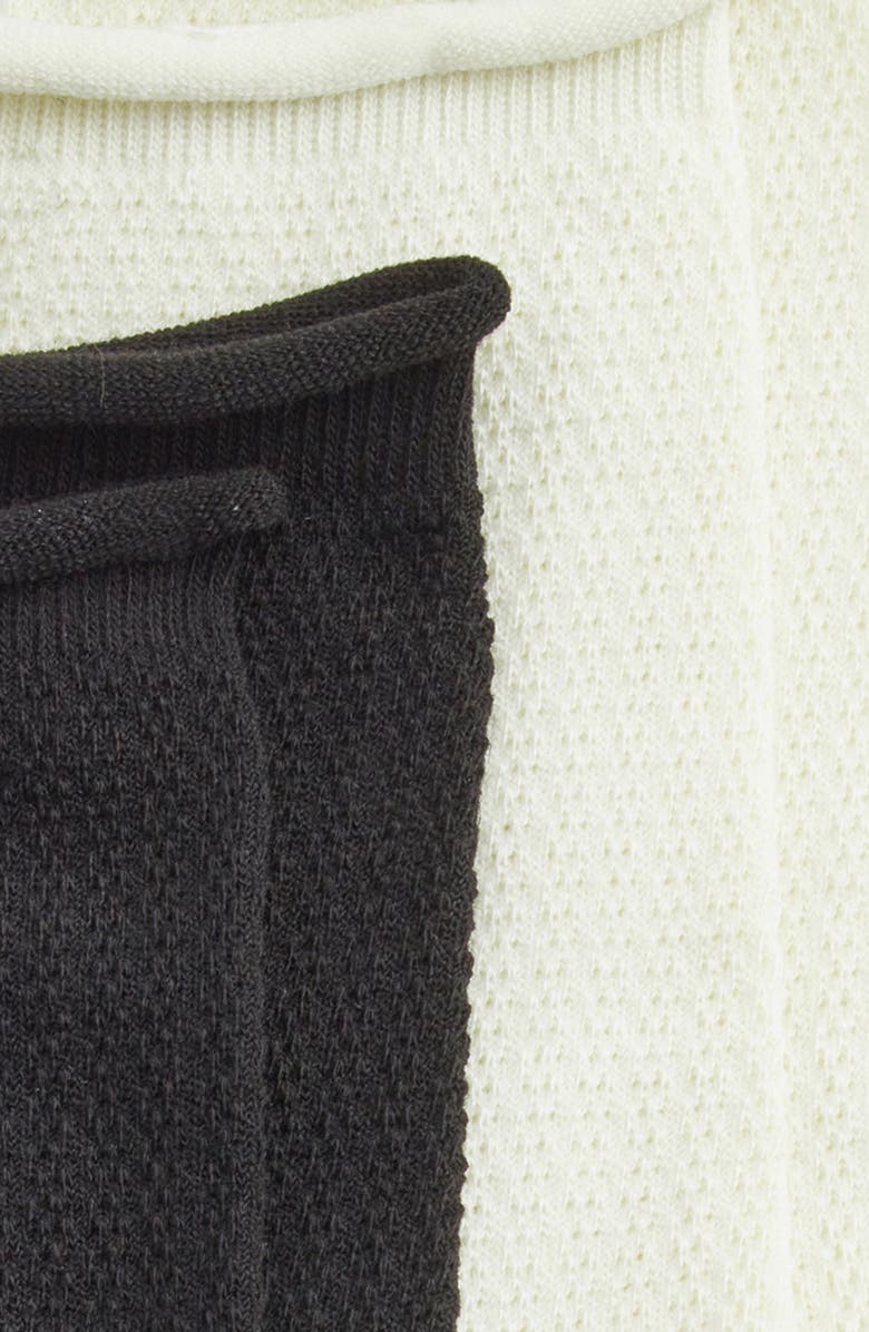 Stems Linear Assorted 2-Pack Crew Socks, Alternate, color, Ivory / Black