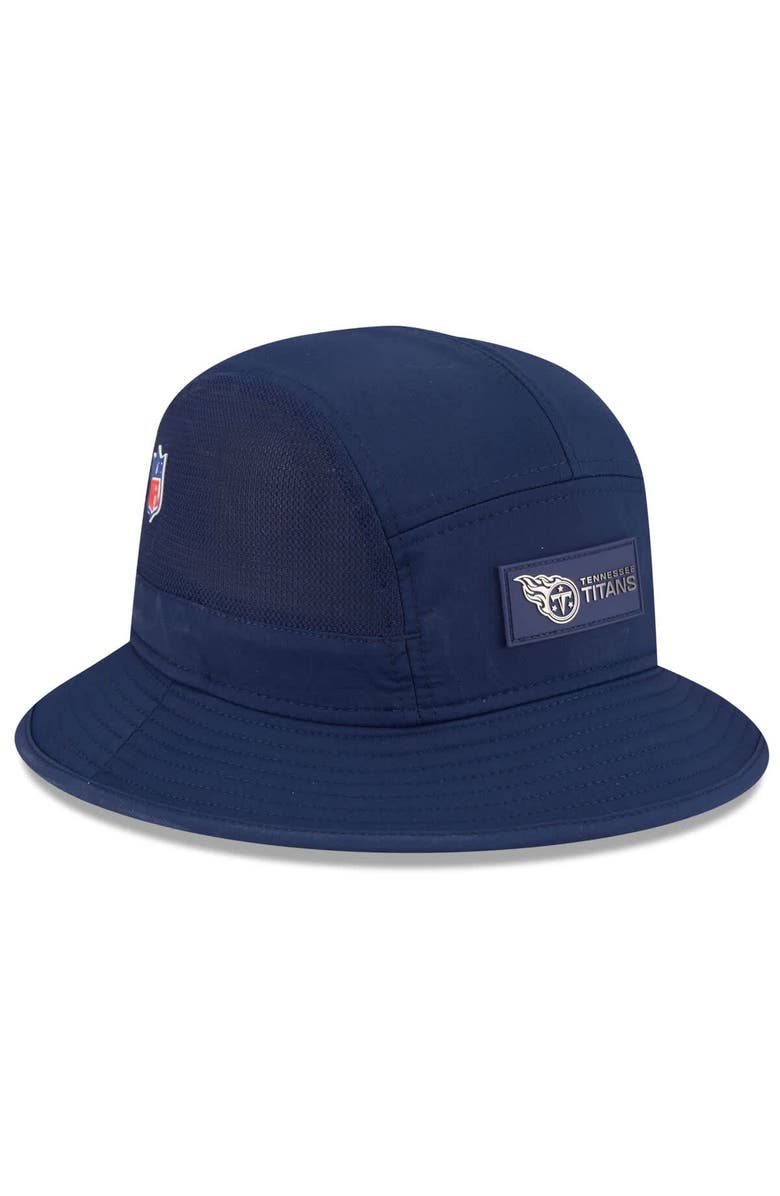 New Era Men's New Era Navy Tennessee Titans 2025 Sideline Bucket Hat, Alternate, color, Navy