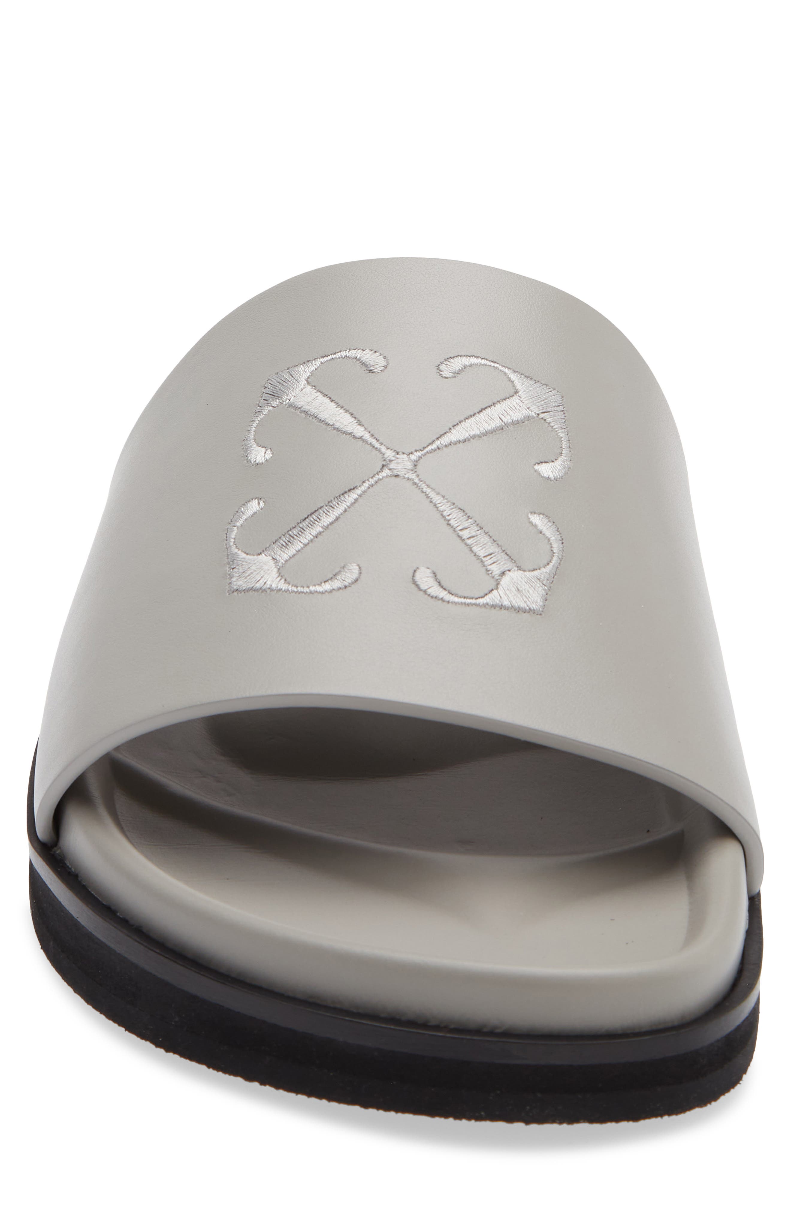 Off-White Pool Time Slide Sandal, Alternate, color, Grey Grey