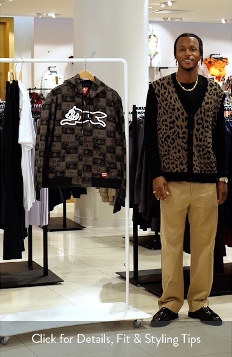 Credit Check Workwear Zip-Up Cotton Graphic Hoodie, sales video thumbnail