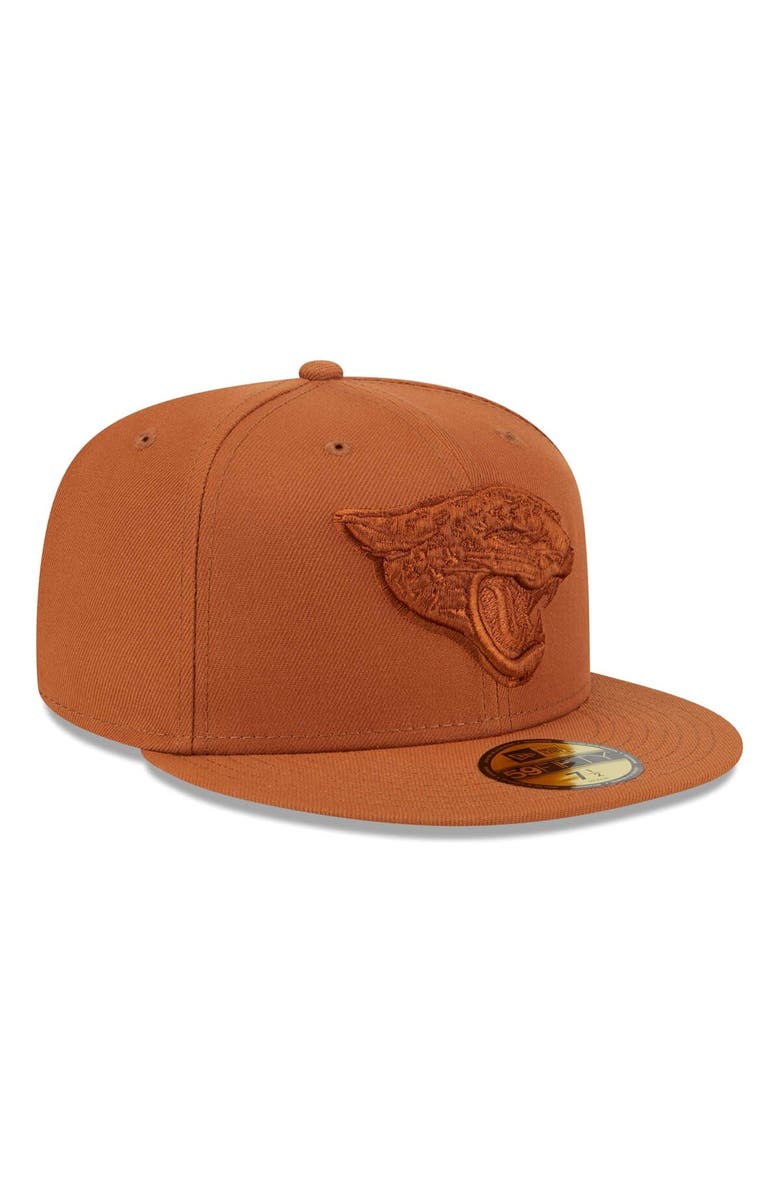 New Era Men's  New Era Brown Jacksonville Jaguars Color Pack 59FIFTY Fitted Hat, Alternate, color, Brown