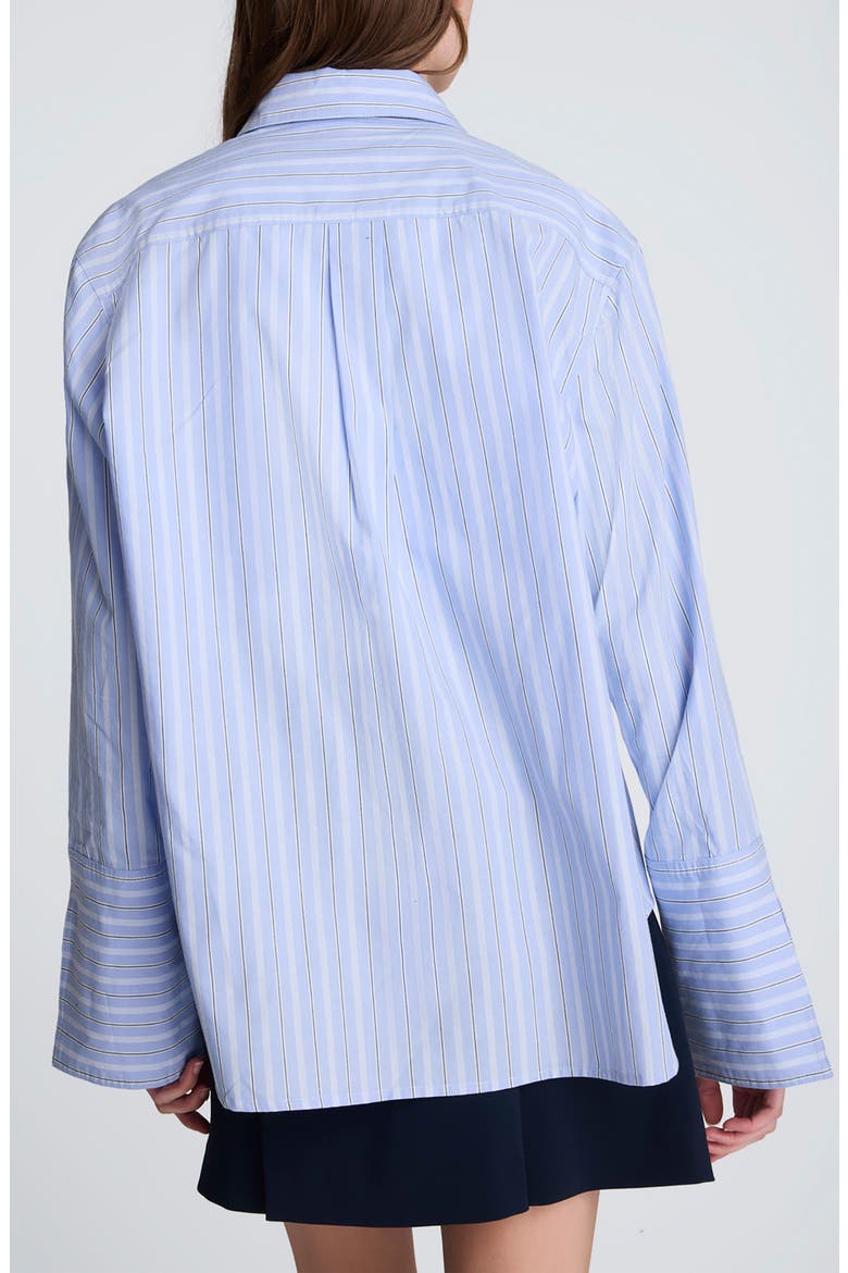 Flip Cufly Button-Up Shirt, Alternate, color, GLACIER BLUE MULTI