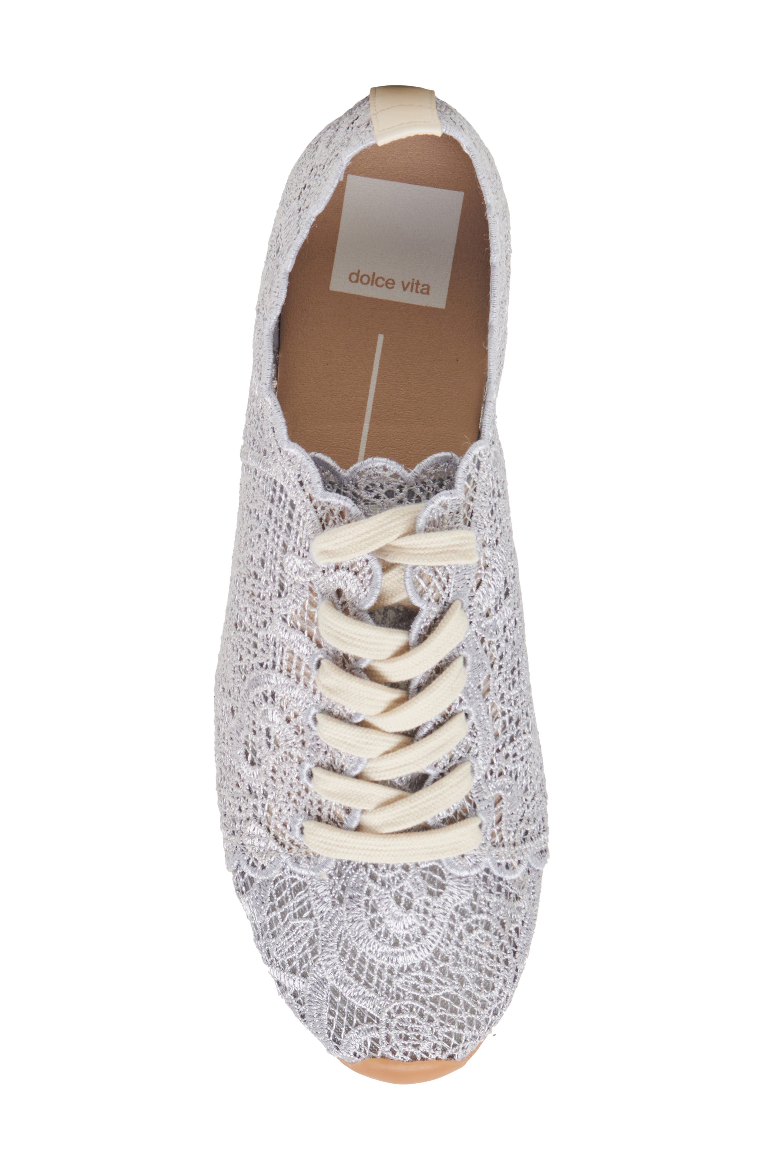 Dolce Vita Dayana Lace Sneaker, Alternate, color, Dusty Blue Lace