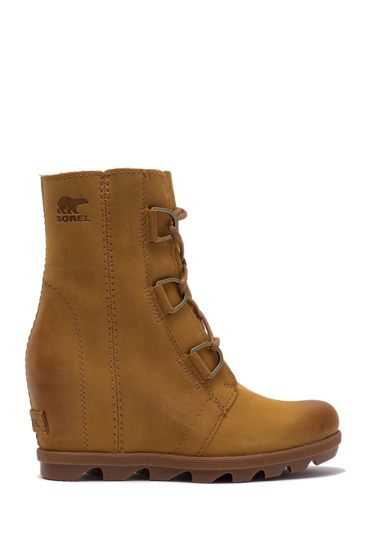 Joan of Arctic II Waterproof Wedge Boot, Alternate, color, CAMEL BROWN