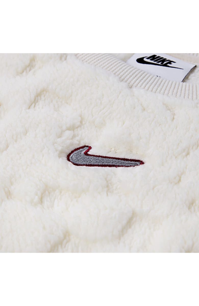 Nike Cozy Fleece Sweatshirt & Flare Leggings Set, Alternate, color, Sweet Beet