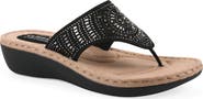 CLIFFS BY WHITE MOUNTAIN Cienna Thong Sandal - Wide Width
