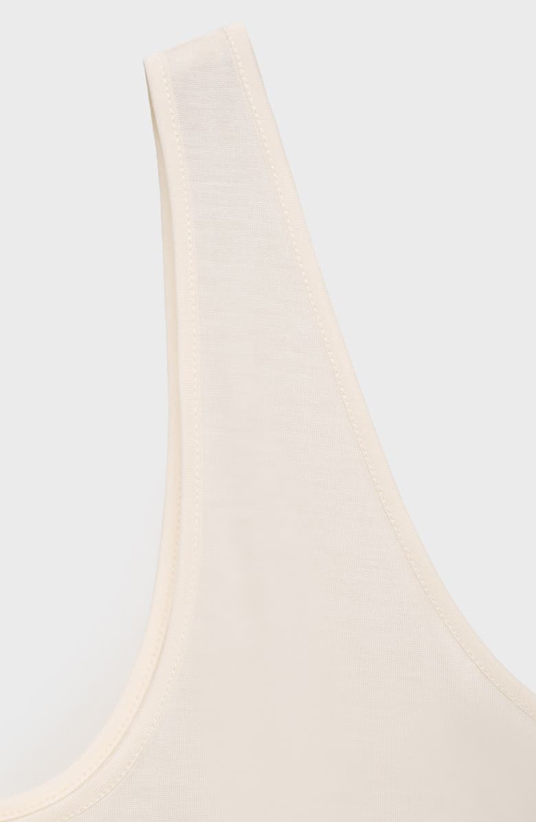 MANGO Scoop Neck Tank Top, Alternate, color, Ecru