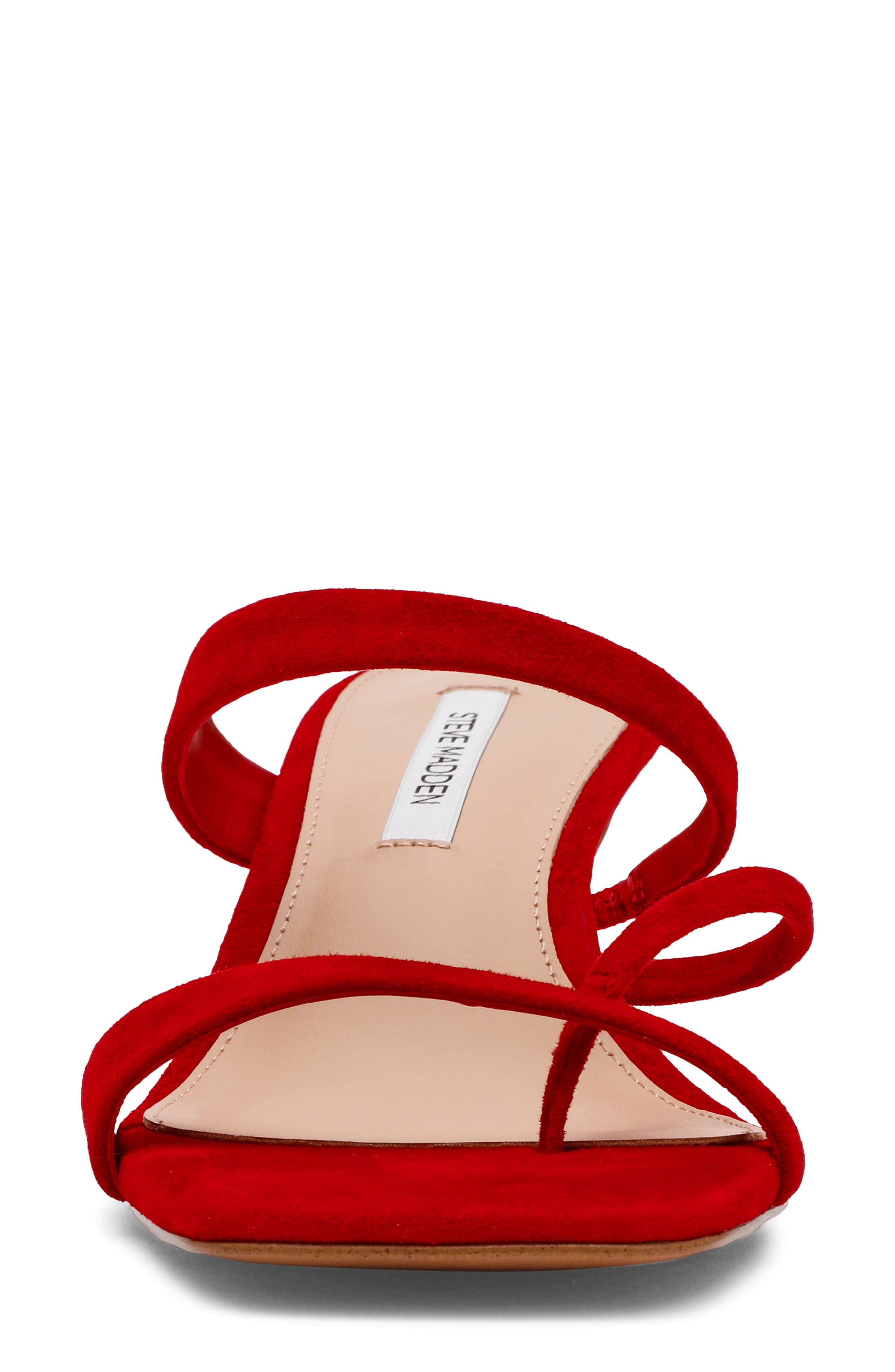 Ajay Strappy Sandal, Alternate, color, RED SUEDE