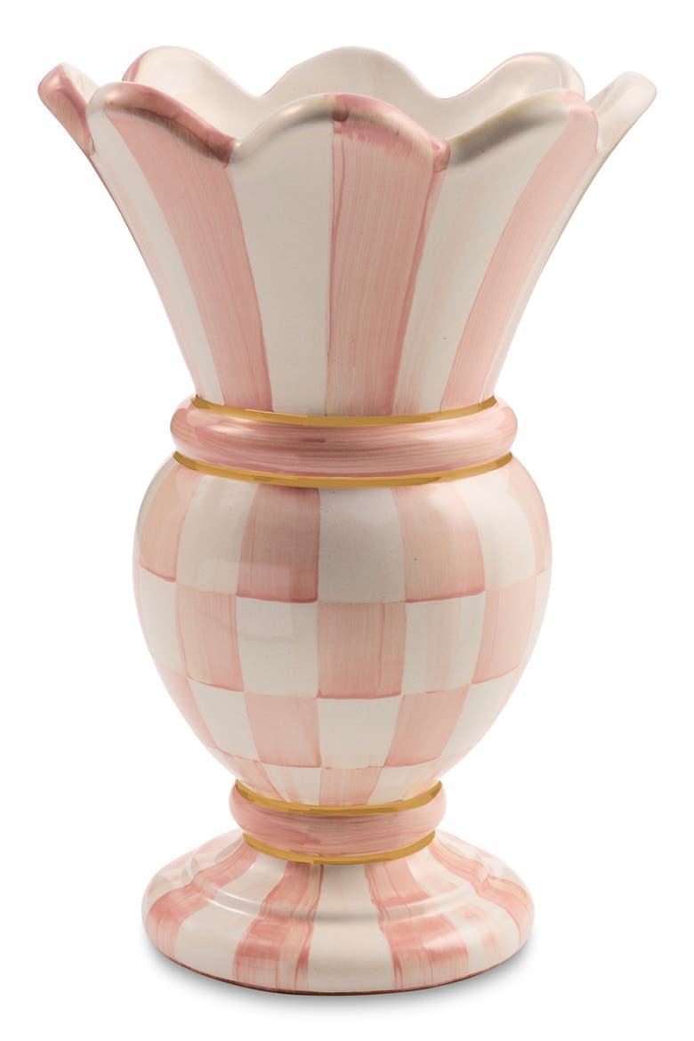 Rosy Check Small Great Vase, Main, color, PINK