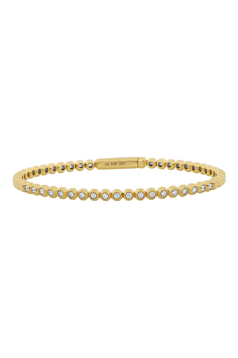 Monaco Diamond Stretch Bracelet, Main, color, 18K YELLOW GOLD