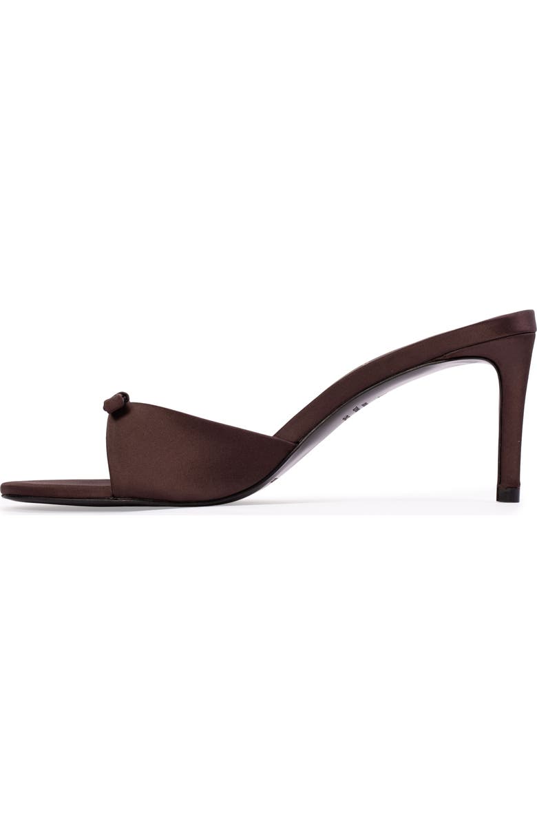 BLACK SUEDE STUDIO Albie 65 Mule, Alternate, color, Cacao Satin