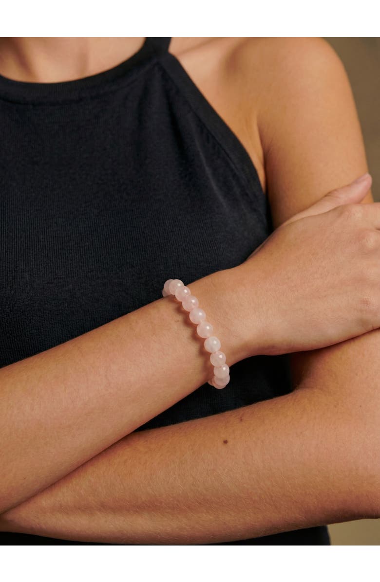 seree Manifest Collection Love Pink Crystal Beaded Bracelet, Alternate, color, Pink