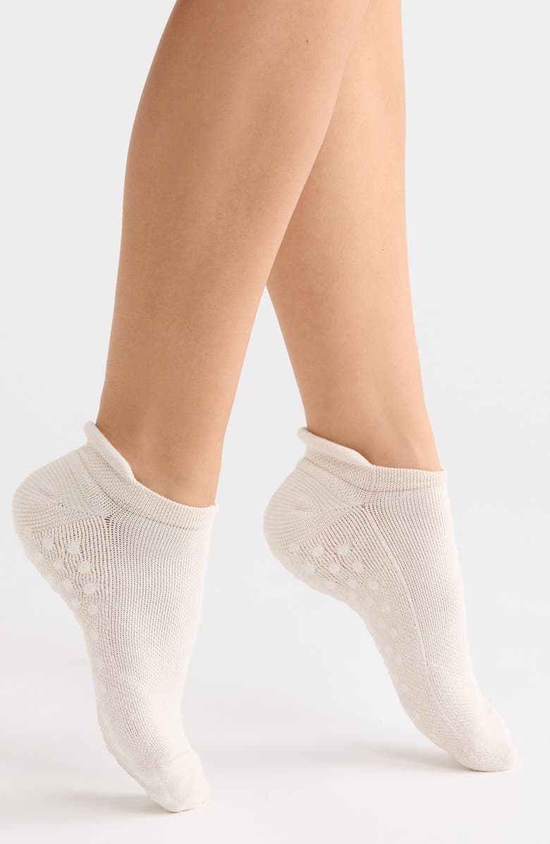 Zella 2-Pack Tab Back Gripper Socks, Main, color,