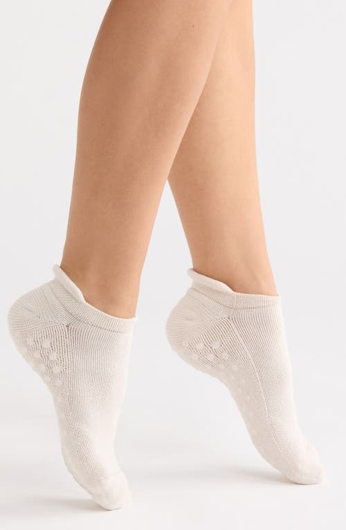 Zella 2-Pack Tab Back Gripper Socks in Black/grey Moonbeam at Nordstrom, Size 6-8
