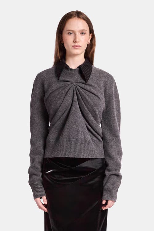 Kate Barton Draped Merino Cashmere Sweater In Multi