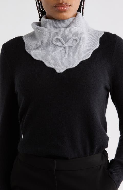 Scalloped Edge Triangle Scarf