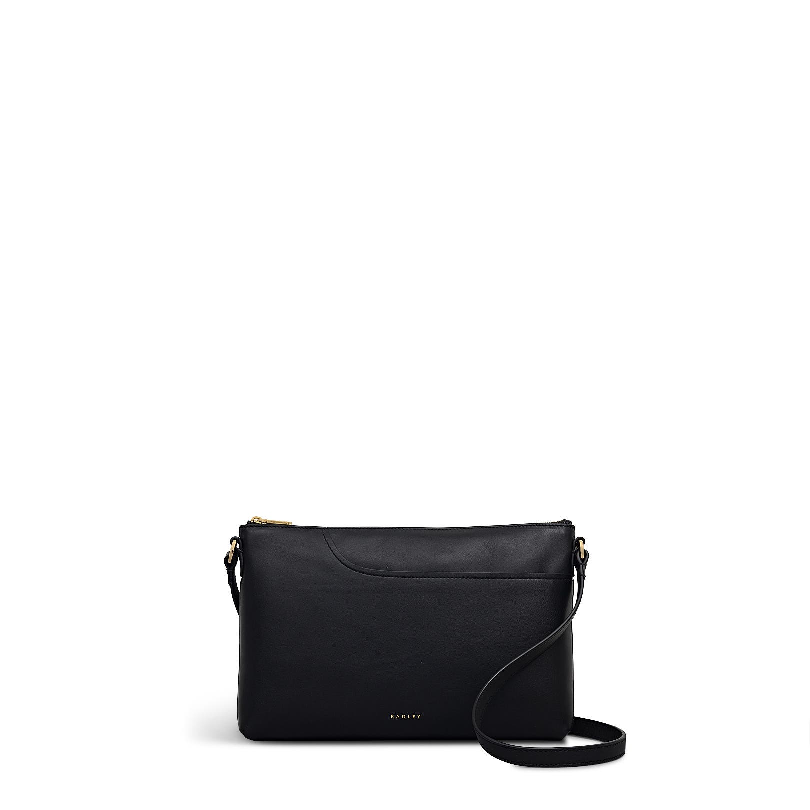 Radley Pockets Medium Ziptop Crossbody Bag, Main, color, Black