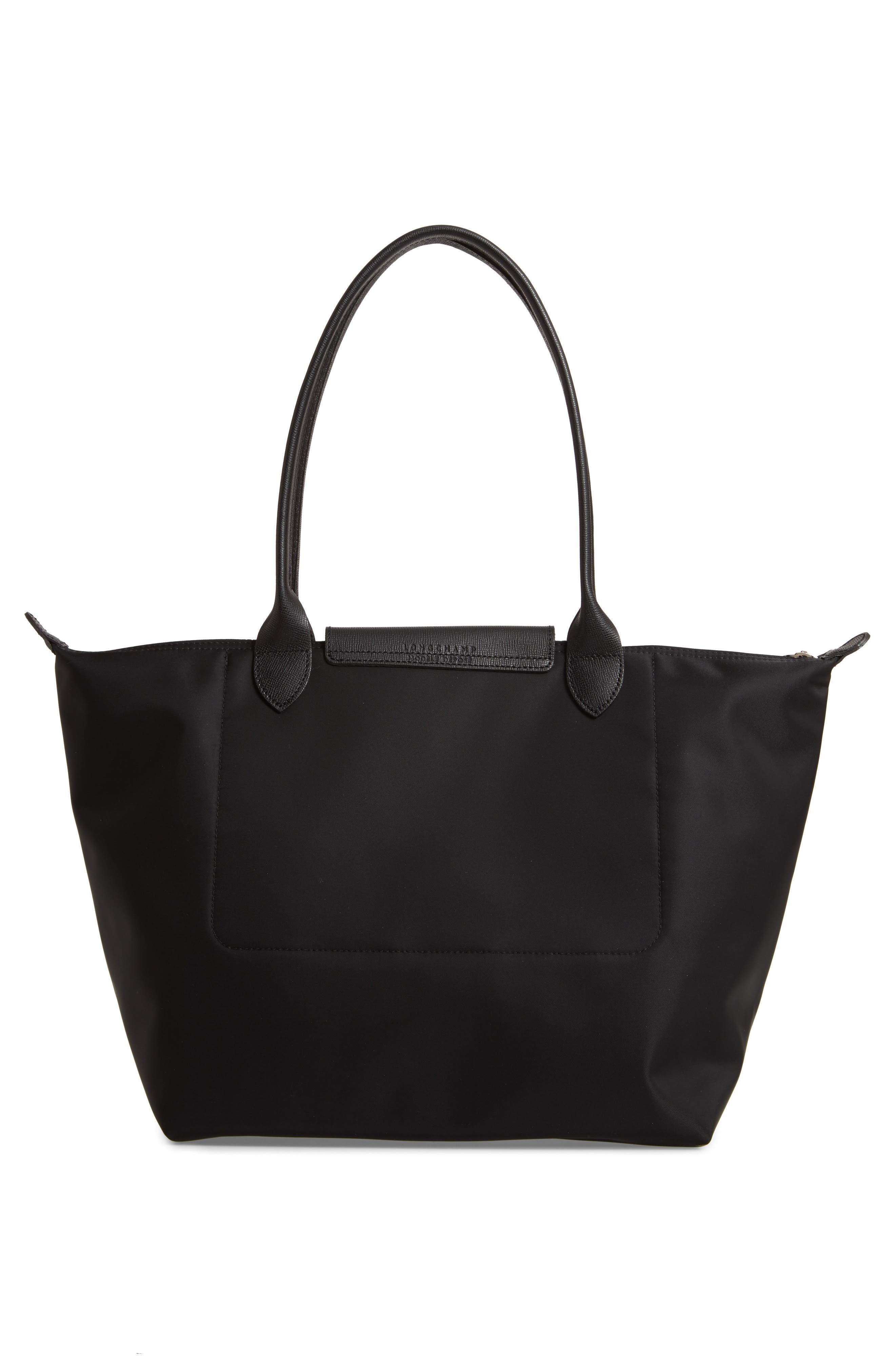 Large Le Pliage Nylon Tote, Alternate, color, BLACK