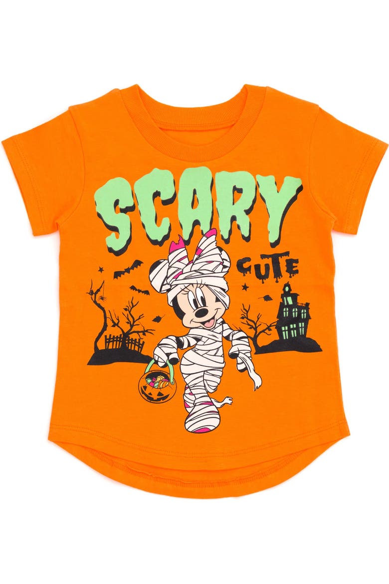 Minnie Mouse Short Sleeve T-Shirt, Main, color, Minnie Mummy Orange