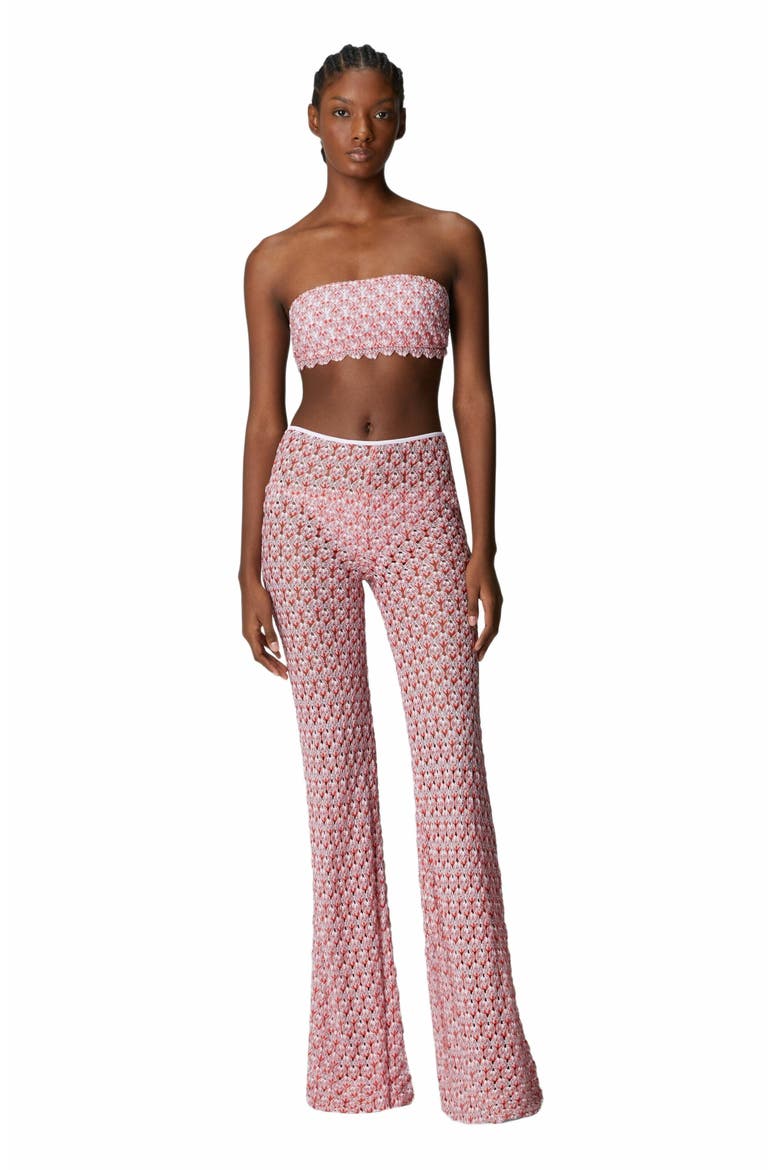 Low-rise Lace Pants, Main, color, Red