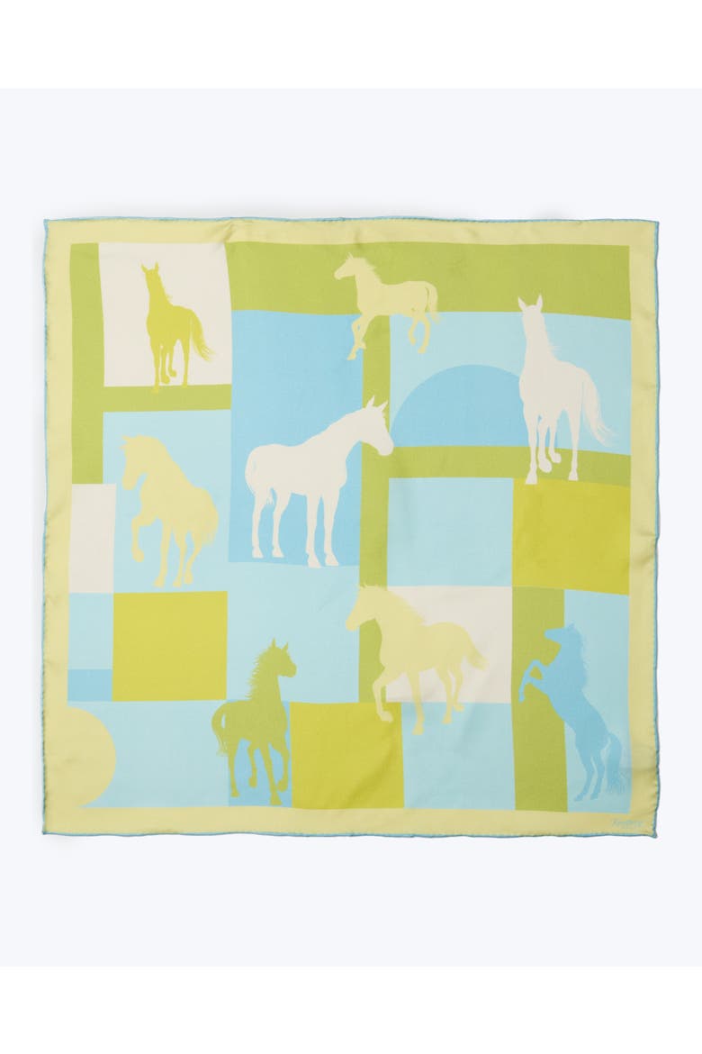 Cavalier Silk Pocket Square, Main, color, Sky Blue