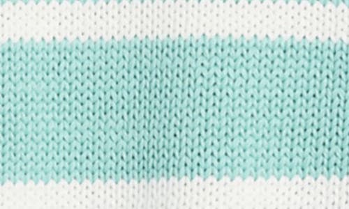 Vineyard Vines Cotton Blend Sleeveless Sweater In Hana Stripe Green