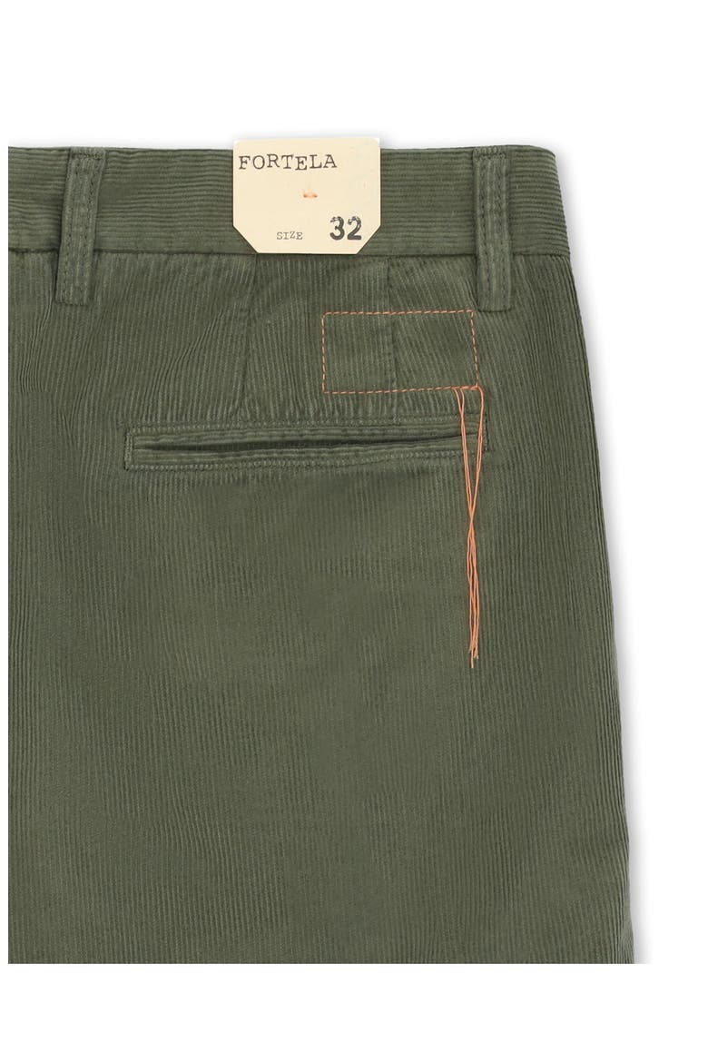 Pences Corduroy Pleated Trousers, Alternate, color, GREEN