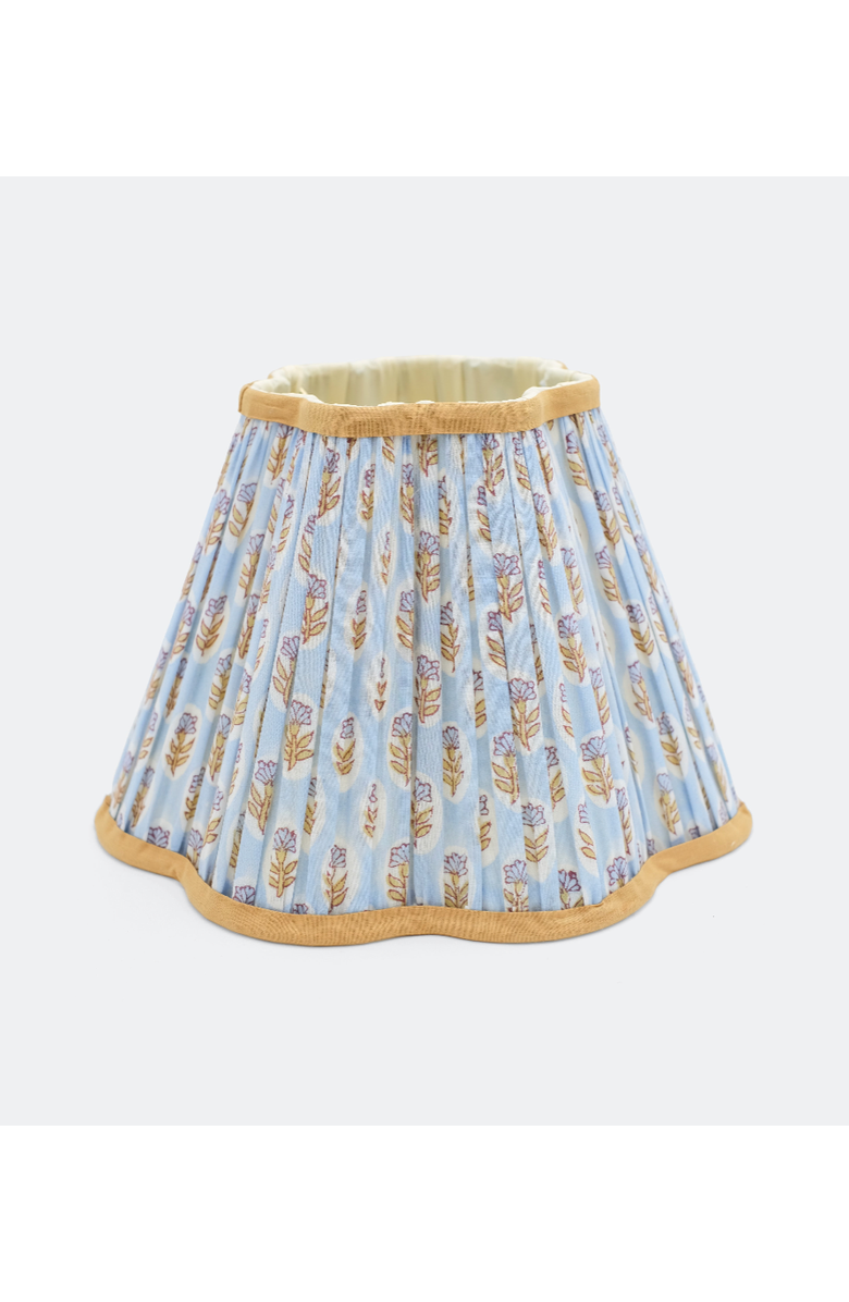 Inner Child 10" Pleated Scalloped Flower Lampshade, Main, color, Sky Blue Daisies