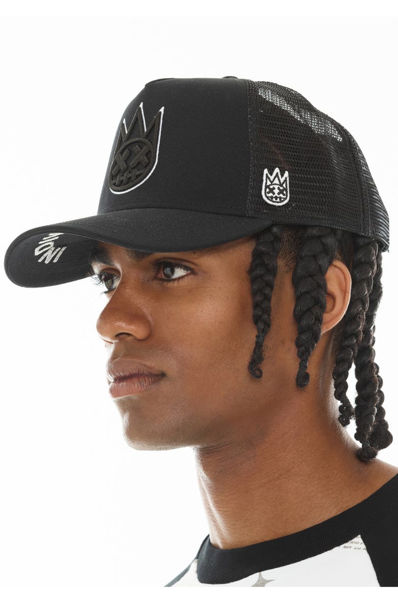 Cult of Individuality Shimuchan Logo Trucker Hat, Alternate, color, Black