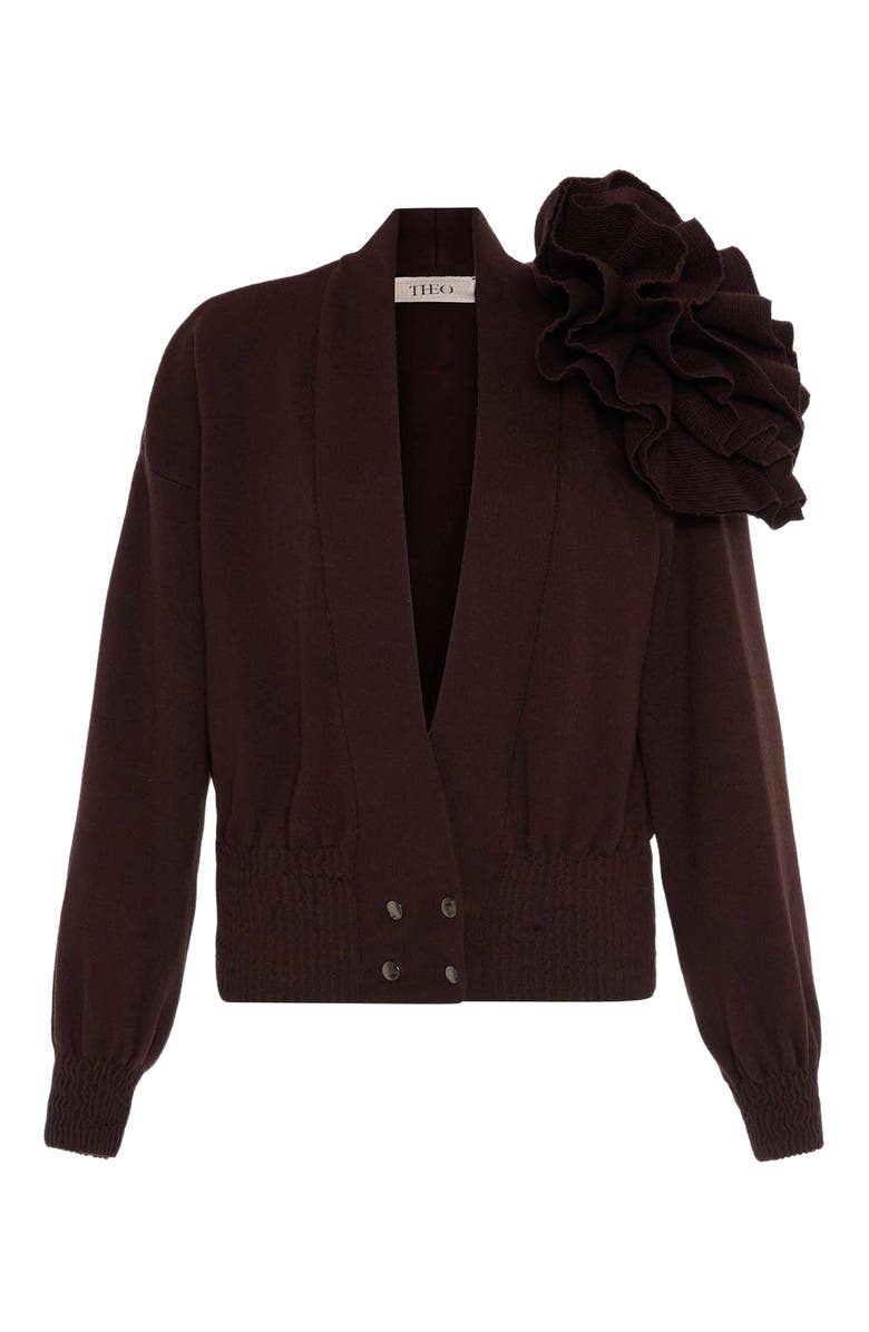 THEO The Label Nomia Short Sleeve Polo Tee, Alternate, color, Koffee/Wheat