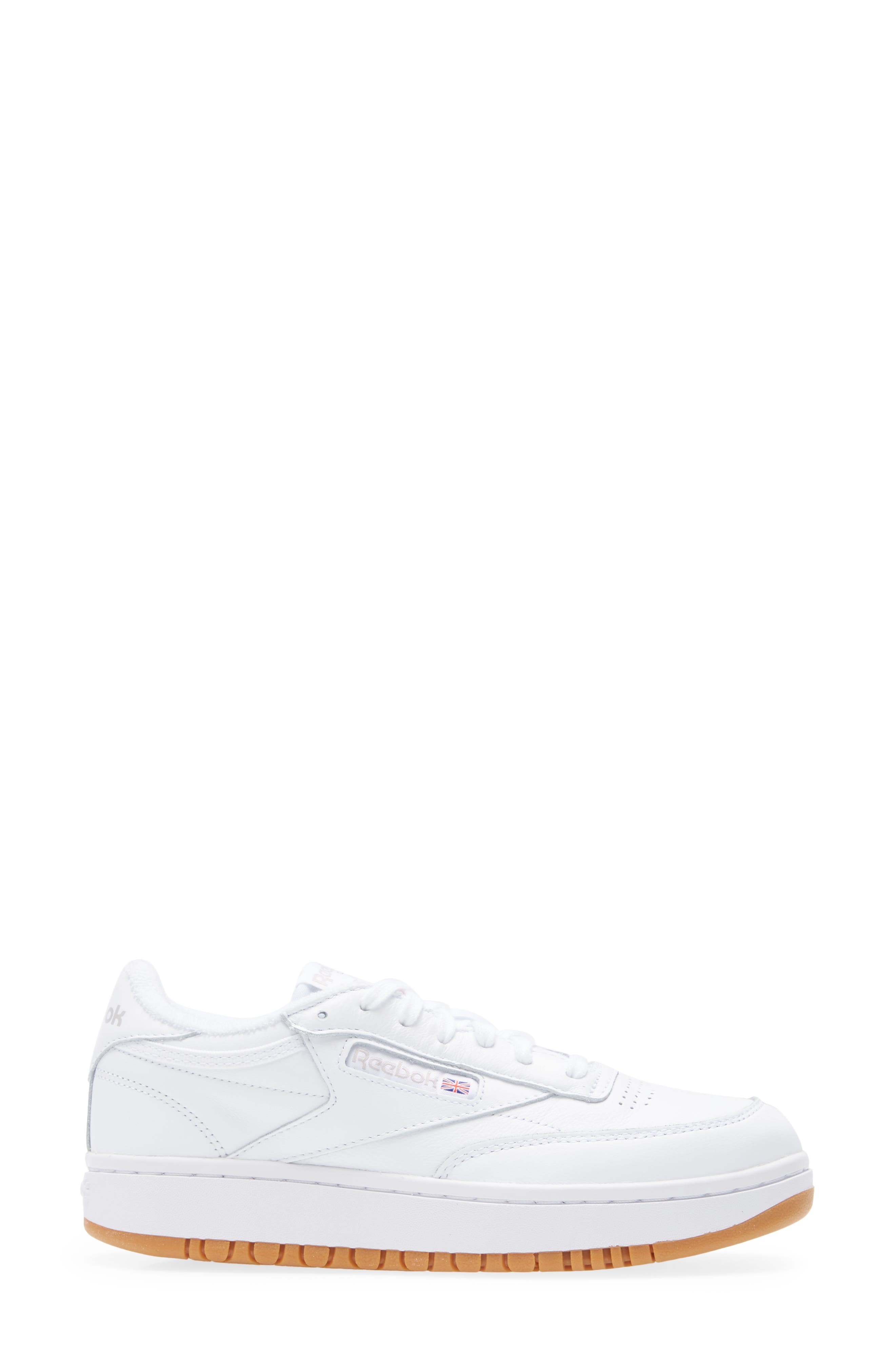 Reebok Club C Double Platform Sneaker, Alternate, color, 