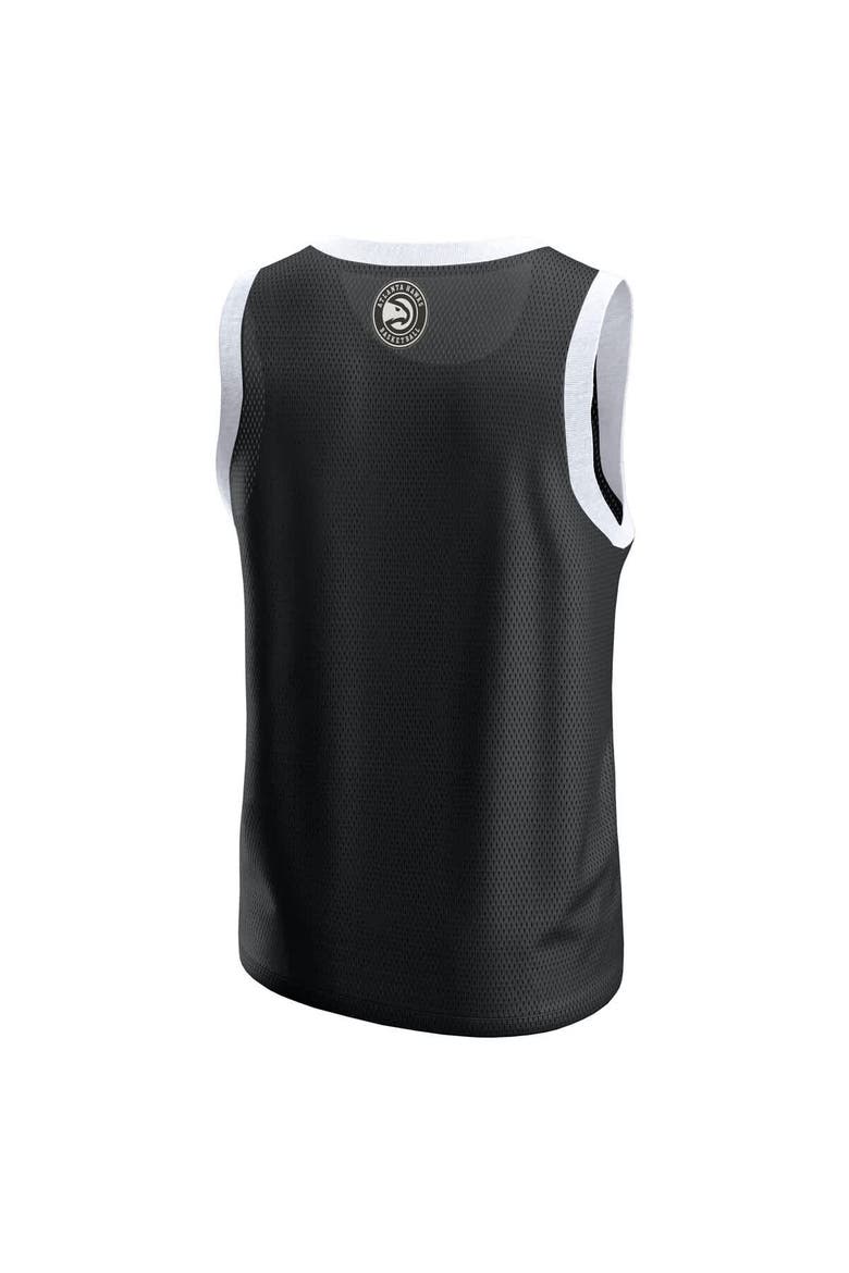 Men's Fanatics  Black Atlanta Hawks Mesh Tank Top, Alternate, color, Black