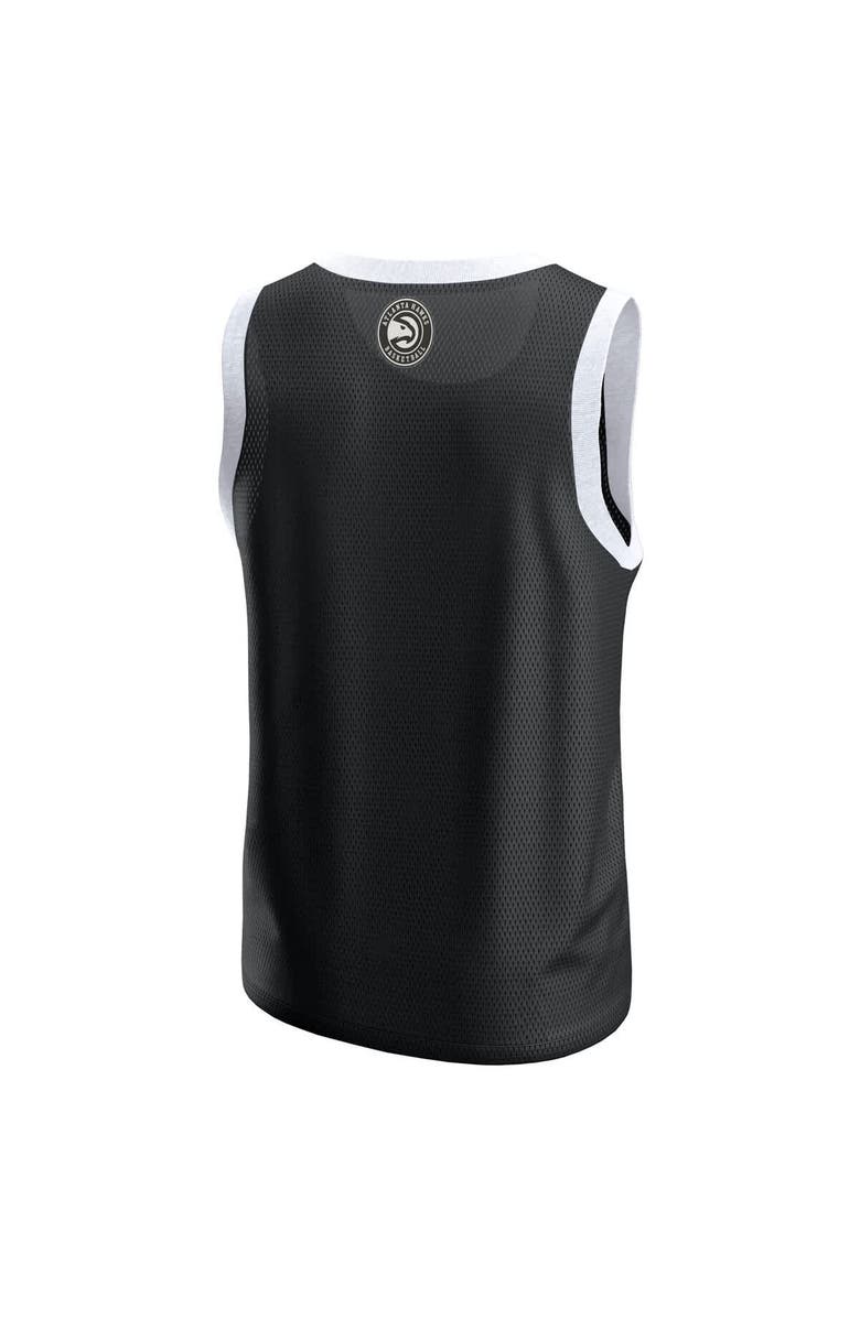 FANATICS Men's Fanatics  Black Atlanta Hawks Mesh Tank Top, Alternate, color, Black