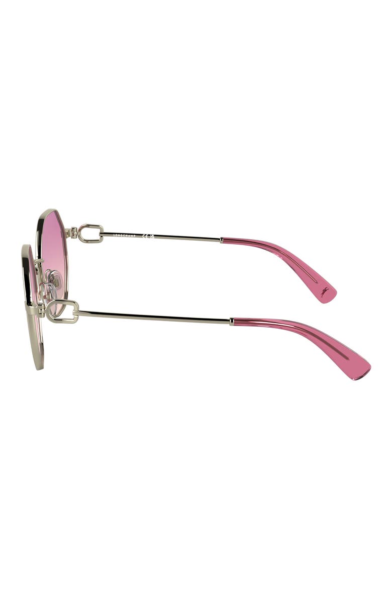 Le Foulonné 52mm Gradient Round Sunglasses, Alternate, color, GOLD/ GRADIENT PINK