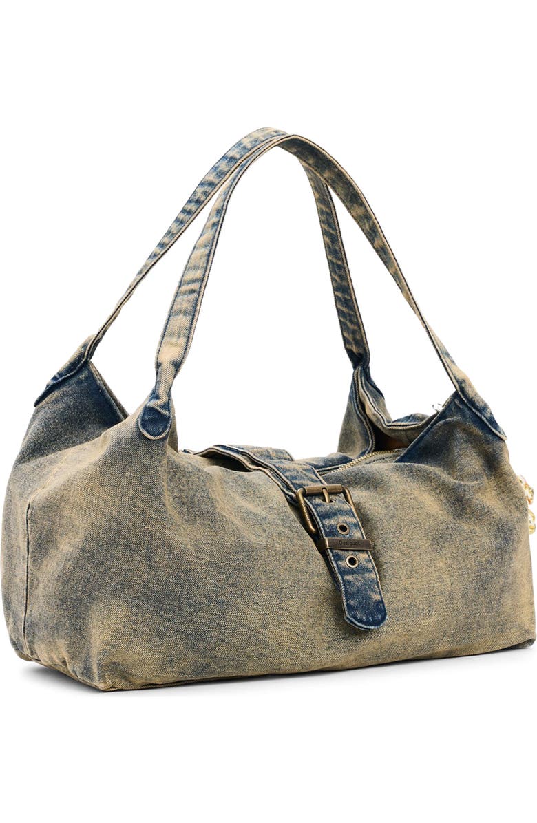 Desigual Denim Tote, Alternate, color, Light Green