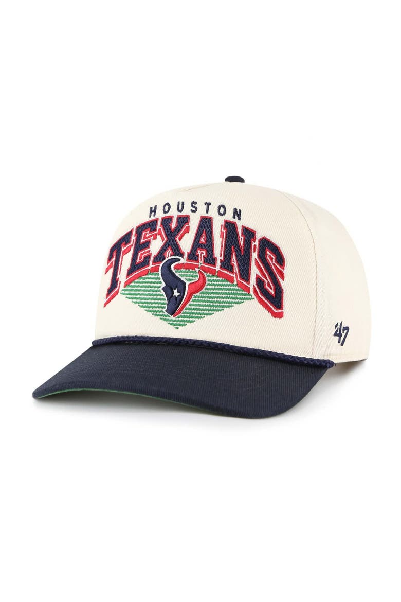 Men's '47  Cream Houston Texans Pomona Rope Adjustable Hitch Hat, Main, color, Cream